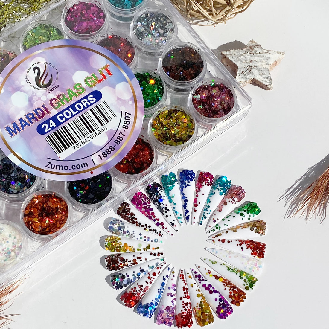 [CLEARANCE - NO REFUND/NO RETURN] MARDI GRAS GLIT