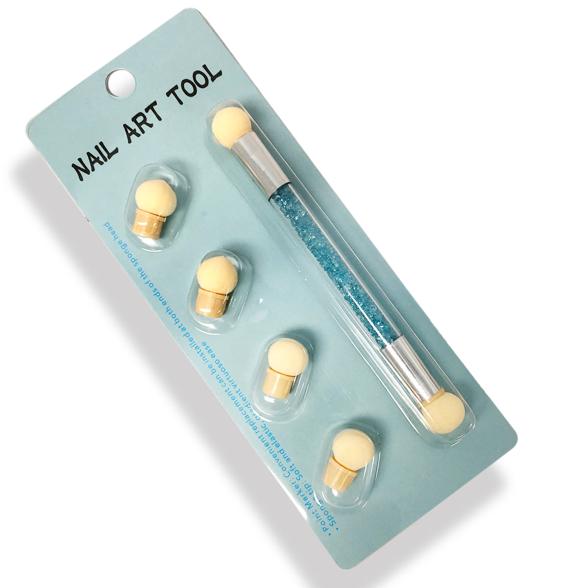 [CLEARANCE - NO REFUND/NO RETURN] Nail Art Tool - Dual Side Ombre Gel Sponge - Set 6 Heads