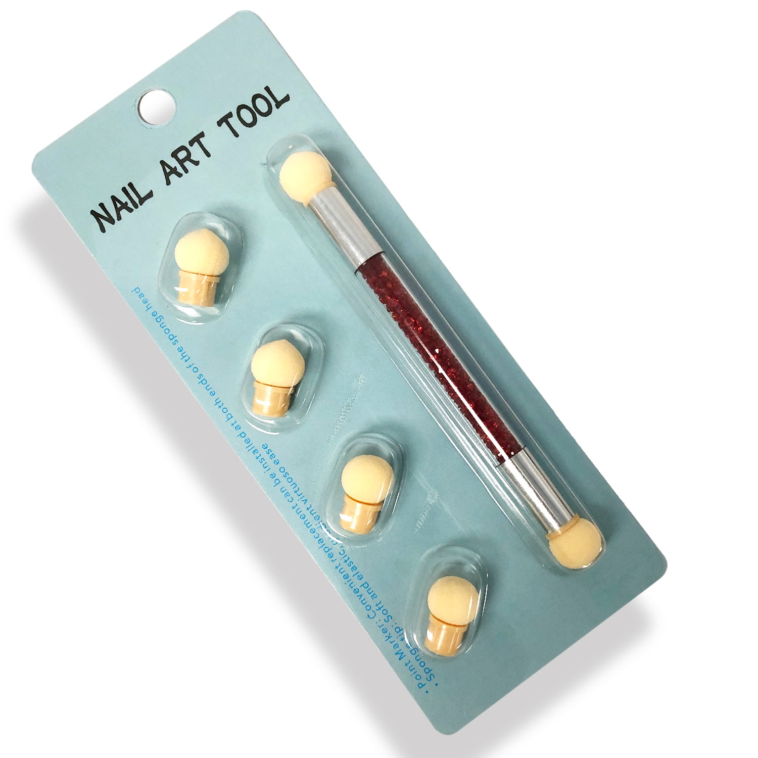 [CLEARANCE - NO REFUND/NO RETURN] Nail Art Tool - Dual Side Ombre Gel Sponge - Set 6 Heads