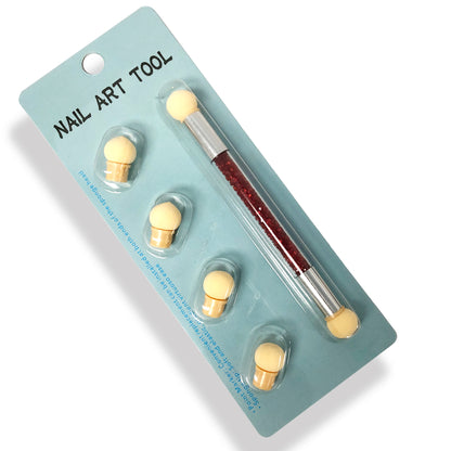 [CLEARANCE - NO REFUND/NO RETURN] Nail Art Tool - Dual Side Ombre Gel Sponge - Set 6 Heads