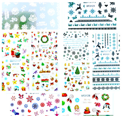 CLEARANCE (NO REFUND/ NO RETURN) - Sticker - Christmas Design - Set 10 pcs