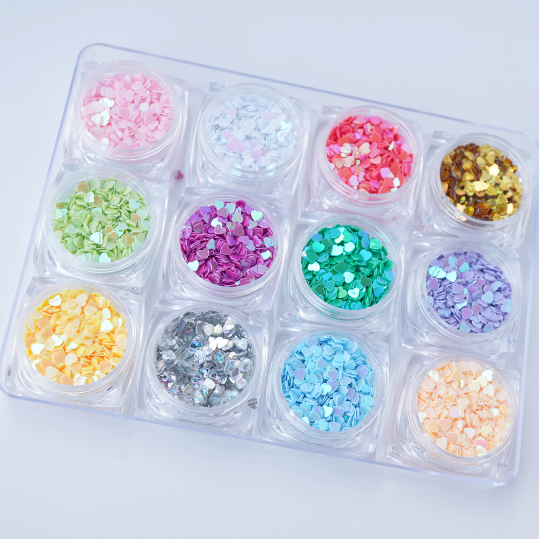 [CLEARANCE - NO REFUND/NO RETURN] Fancy Glitter - 12 Colors (Star/Heart/Twinkle)