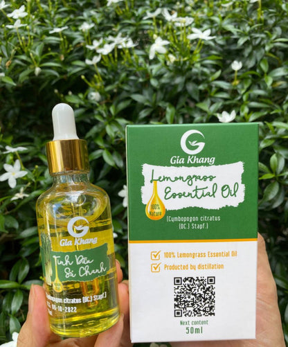 TINH DẦU SẢ CHANH GIA KHANG - Lemongrass Essential Oil 50ml