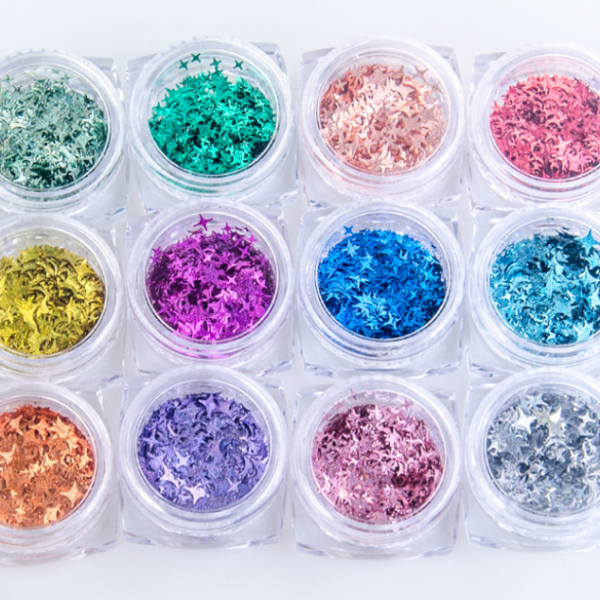[CLEARANCE - NO REFUND/NO RETURN] Fancy Glitter - 12 Colors (Star/Heart/Twinkle)